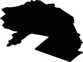 Dzelzavas pag Latvia silhouette map vector