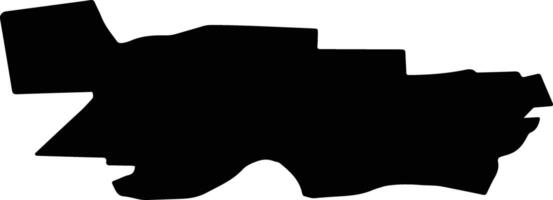 Dzerzhinsk Russia silhouette map vector