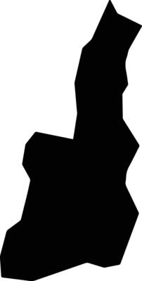 El Asintal Guatemala silhouette map