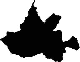 El Dovio Colombia silhouette map vector