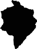 Emni Haili Eritrea silhouette map vector