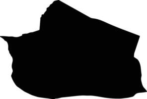 Enez Turkey silhouette map vector