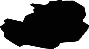 Enschede Netherlands silhouette map vector