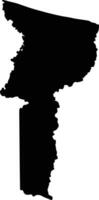 Esparta Honduras silhouette map vector