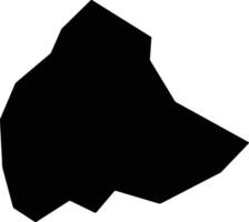 Extrema Brazil silhouette map vector
