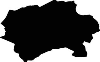 FARDEA Romania silhouette map vector
