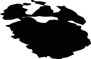 Fedje nor Norway silhouette map vector