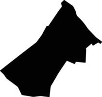 Fernando De La Mora Paraguay silhouette map vector