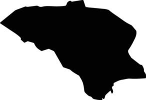 Finike Turkey silhouette map vector