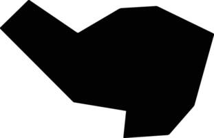 Fuyangshi China silhouette map vector