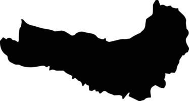 Galanefhi Eritrea silhouette map vector