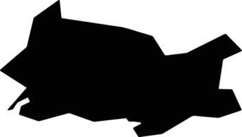 GALWAY CITY EAST LEA 6 Ireland silhouette map vector