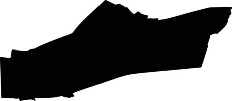 Geldrop Mierlo Netherlands silhouette map vector
