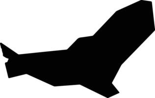 Gengmadaizhuwazuzizhixian China silhouette map vector