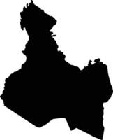 Ghelaelo Eritrea silhouette map vector