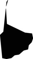 Gilman Micronesia silhouette map vector