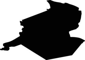 Gilze en Rijen Netherlands silhouette map vector