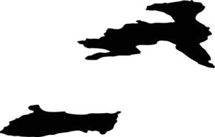 Giske nor Norway silhouette map vector