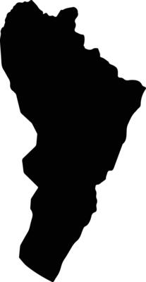 Giteranyi Burundi silhouette map