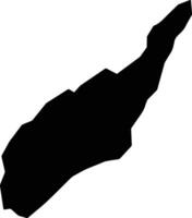 Gitobe Burundi silhouette map vector