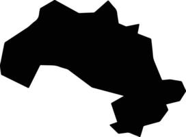 Go Vap Vietnam silhouette map vector