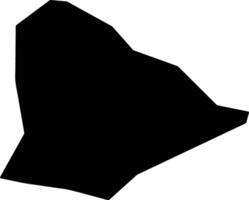 Gobustan District Azerbaijan silhouette map vector