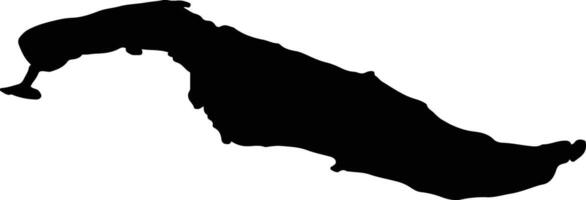 Goeree Overflakkee Netherlands silhouette map vector