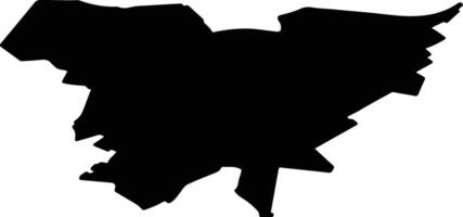 Goirle Netherlands silhouette map vector