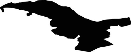 Gooise Meren Netherlands silhouette map vector