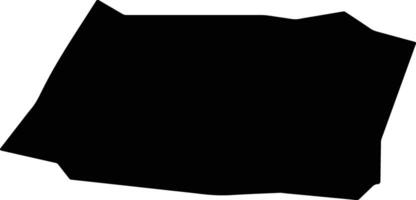 Gros Islet Edge Water Saint Lucia silhouette map vector