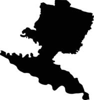 Gualeguay Argentina silhouette map vector