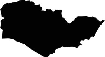 Guantian Taiwan silhouette map vector