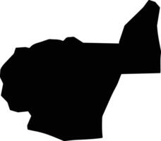Guinguineo Senegal silhouette map vector