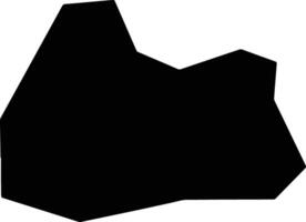 Gulinxian China silhouette map vector