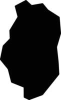 Guli Sudan silhouette map vector