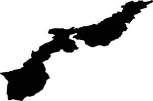 GURA RAULUI Romania silhouette map vector