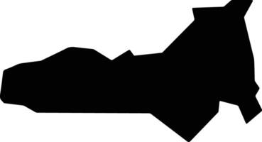 Gurara Nigeria silhouette map vector