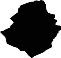 Gurvanbulag Mongolia silhouette map vector