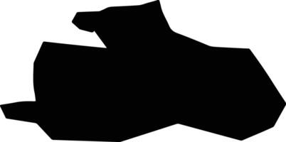 Gurvansaixan Mongolia silhouette map vector