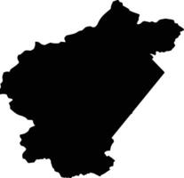 Ha Lang Vietnam silhouette map vector
