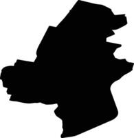Haarlem Netherlands silhouette map vector