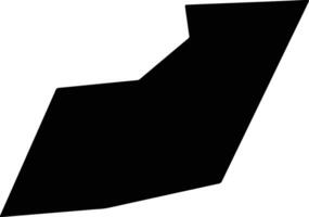 Habo Sweden silhouette map vector