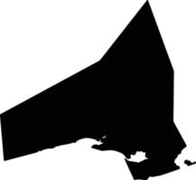Haifengxian China silhouette map vector