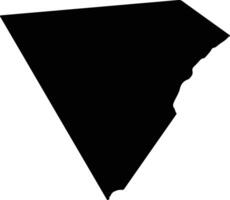 Haiyanxian China silhouette map vector
