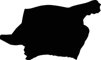 Hakkari merkez Turkey silhouette map vector
