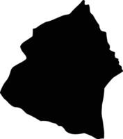Halhal Eritrea silhouette map vector