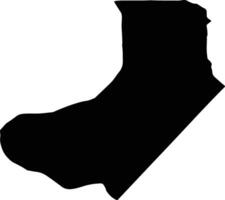 Hamun Iran silhouette map vector