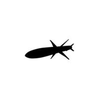 Atomic Bomb Silhouette, can use for Art Illustration, Icon, Symbol, Pictogram, etc. Editable vector