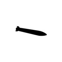 Atomic Bomb Silhouette, can use for Art Illustration, Icon, Symbol, Pictogram, etc. vector