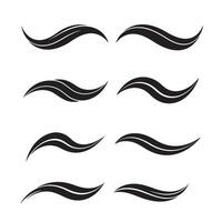 graphic elements set of elegant swirls and decorative flourishes in black and white vector